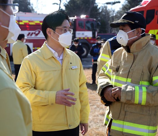 오병권 권한대행, 평택 신축공사장 화재현장 찾아 철저한 원인 규명 당부
