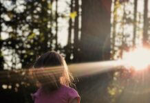 슬로우 라이프의 힘, 느린 식사가 건강을 바꾼다 girl sitting on daisy flowerbed in forest