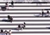 일상 속 걷기 습관, 건강을 지키는 작은 변화 aerial view photography of group of people walking on gray and white pedestrian lane